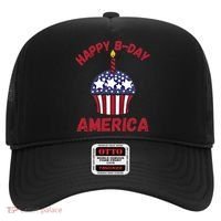 Happy Birthday America Cupcake Fourth Of July Meaningful Gift Hat thumb 0