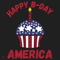Happy Birthday America Cupcake Fourth Of July Meaningful Gift Hat thumb 2