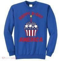 Happy Birthday America Cupcake Fourth Of July Meaningful Gift Sweatshirt thumb 0