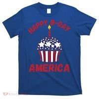 Happy Birthday America Cupcake Fourth Of July Meaningful Gift T-Shirt thumb 0