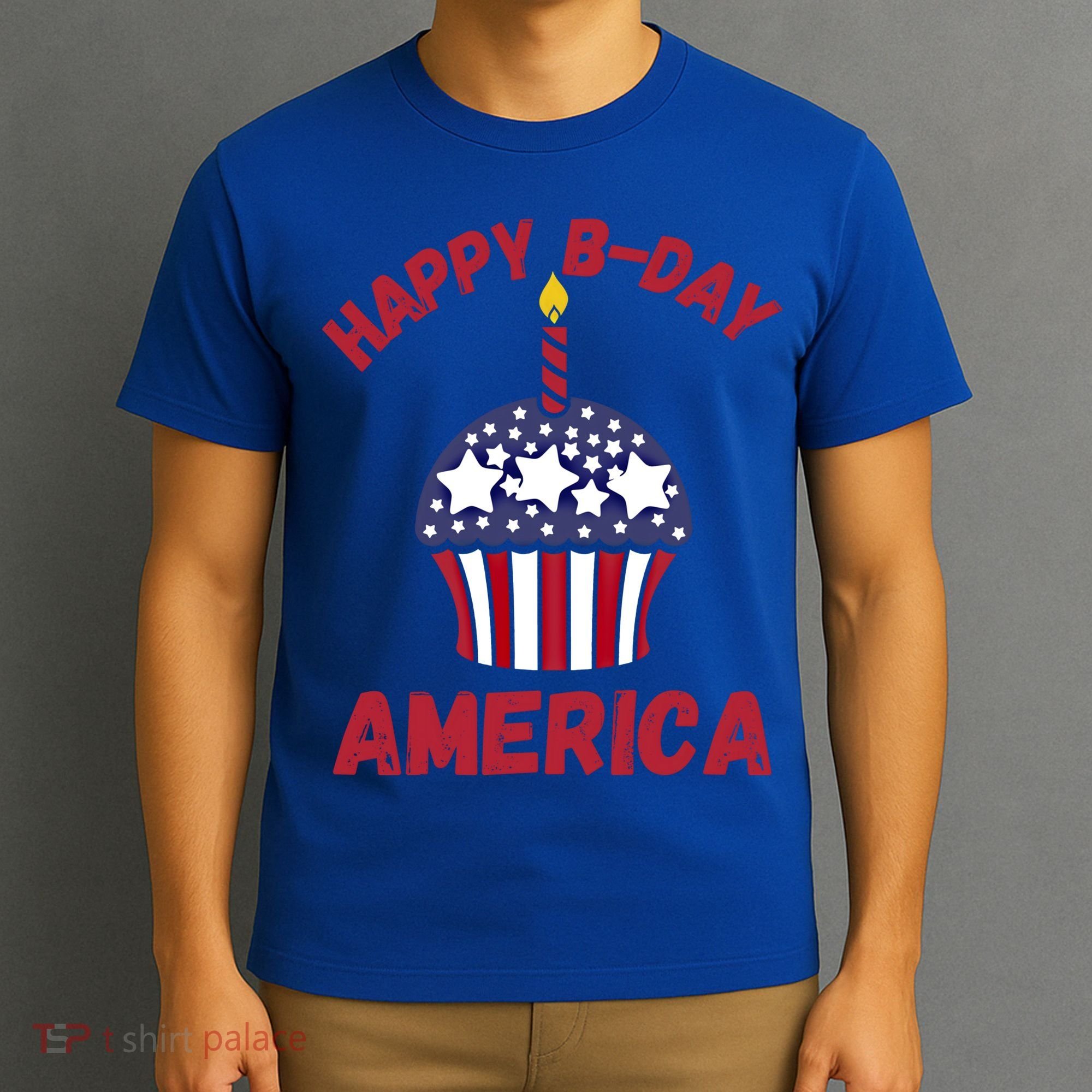 Happy Birthday America Cupcake Fourth Of July Meaningful Gift T-Shirt