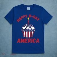 Happy Birthday America Cupcake Fourth Of July Meaningful Gift T-Shirt thumb 5