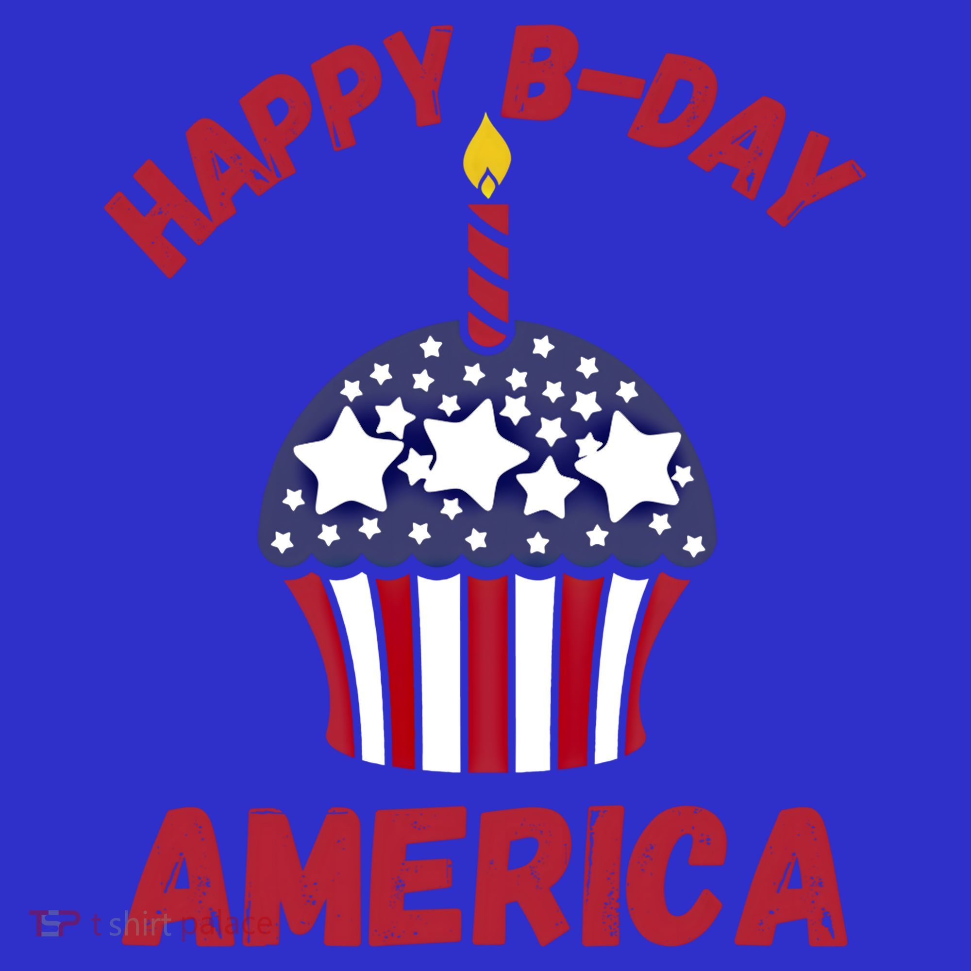 Happy Birthday America Cupcake Fourth Of July Meaningful Gift Polo