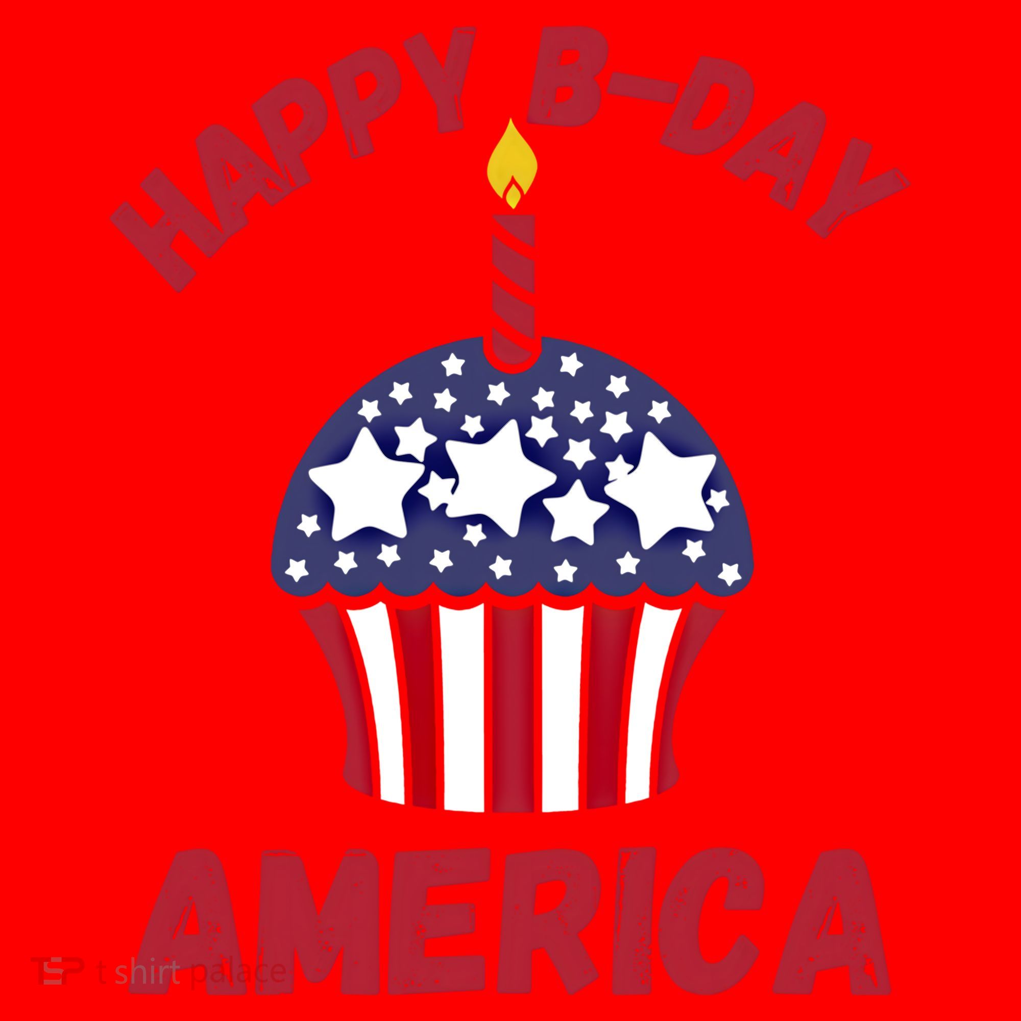 Happy Birthday America Cupcake Fourth Of July Meaningful Gift Santa Hat