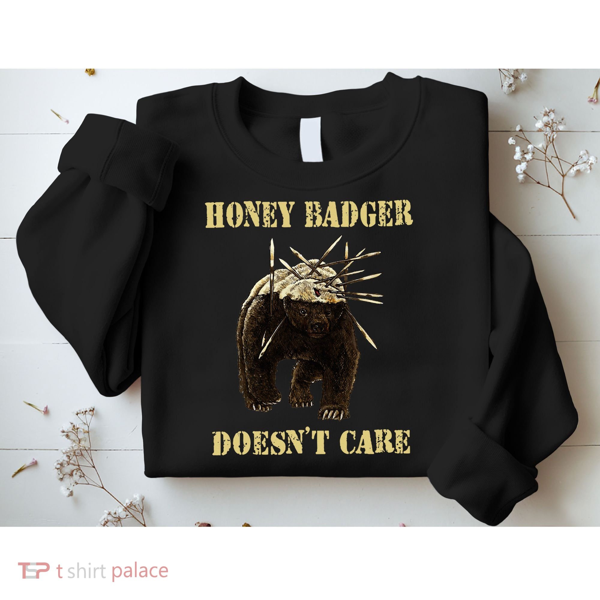 Honey Badger Adorable Animal Honey Badger DoesnT Care Sweatshirt