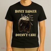 Honey Badger Adorable Animal Honey Badger DoesnT Care T-Shirt thumb 3