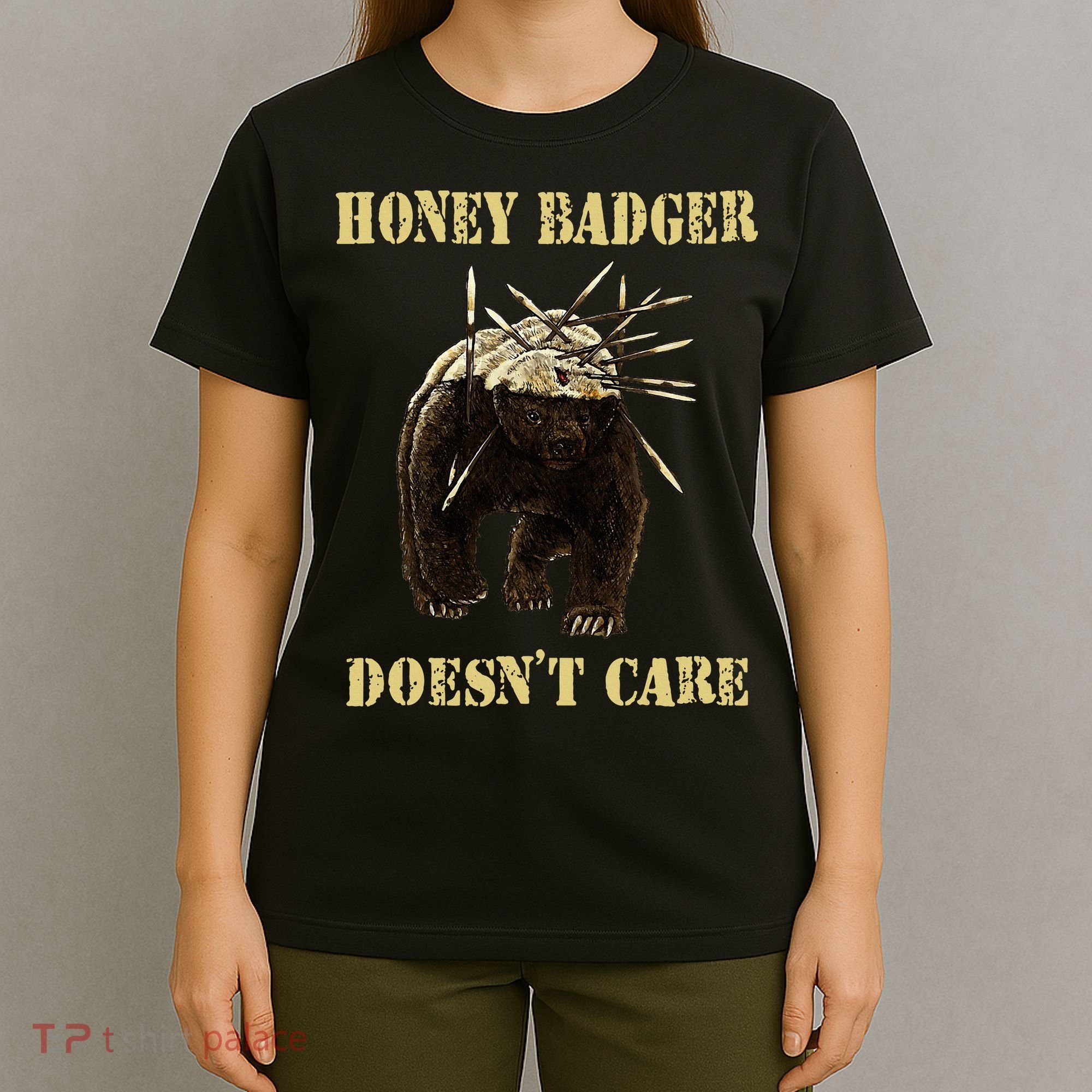 Honey Badger Adorable Animal Honey Badger DoesnT Care T-Shirt