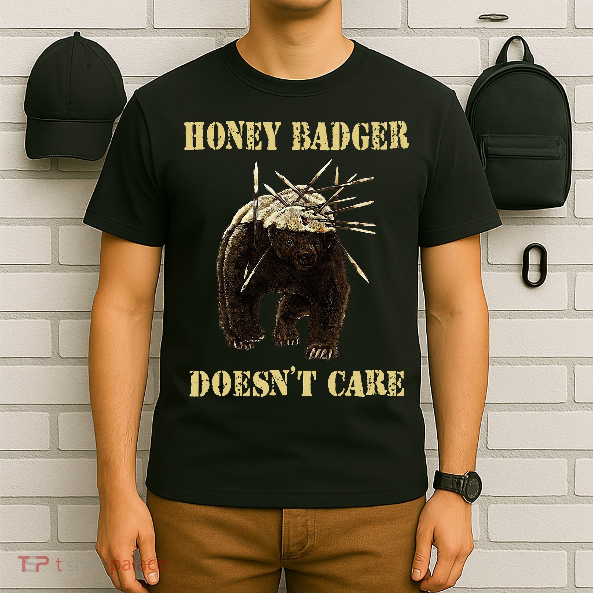 Honey Badger Adorable Animal Honey Badger DoesnT Care T-Shirt