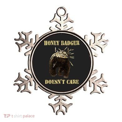 Honey Badger Adorable Animal Honey Badger DoesnT Care Ornament