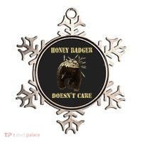 Honey Badger Adorable Animal Honey Badger DoesnT Care Ornament thumb 0