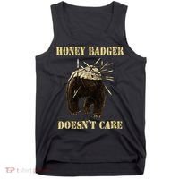 Honey Badger Adorable Animal Honey Badger DoesnT Care Tank Top thumb 0
