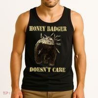 Honey Badger Adorable Animal Honey Badger DoesnT Care Tank Top thumb 3