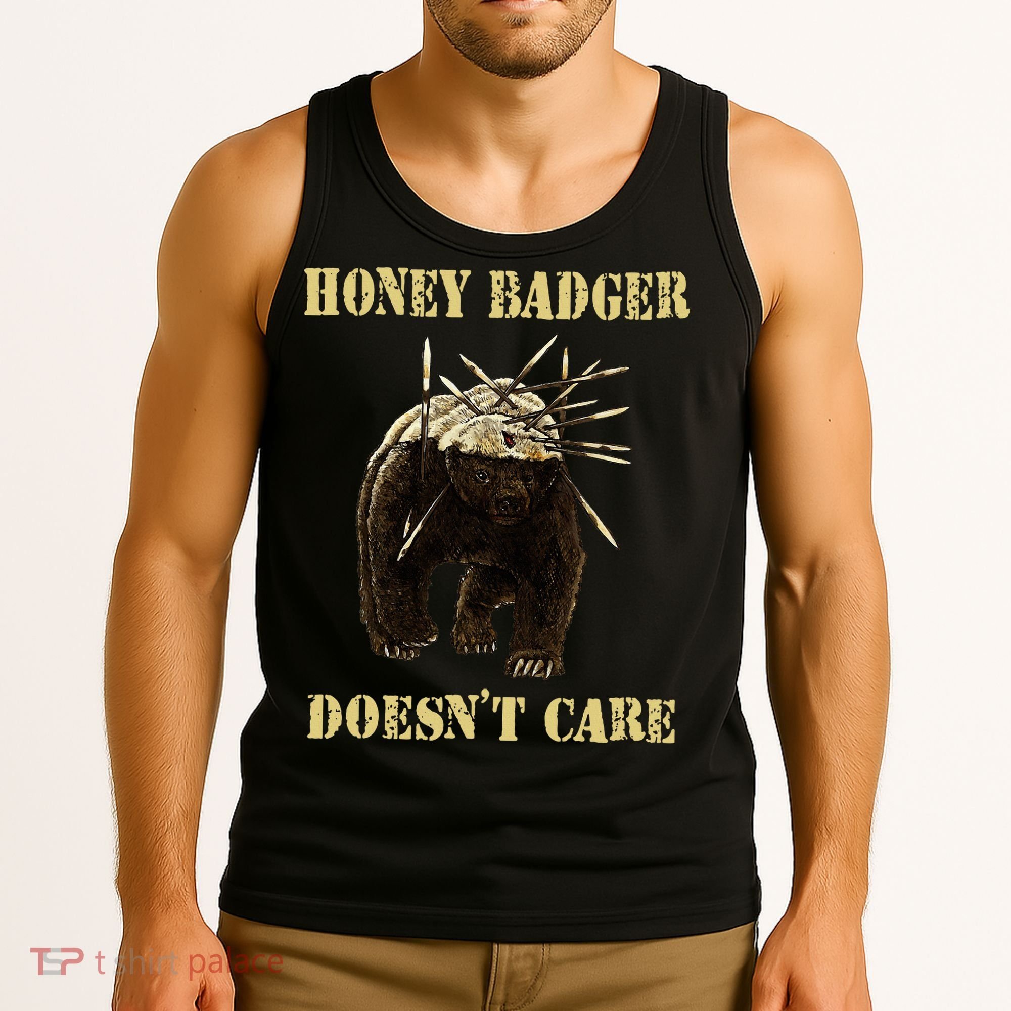 Honey Badger Adorable Animal Honey Badger DoesnT Care Tank Top