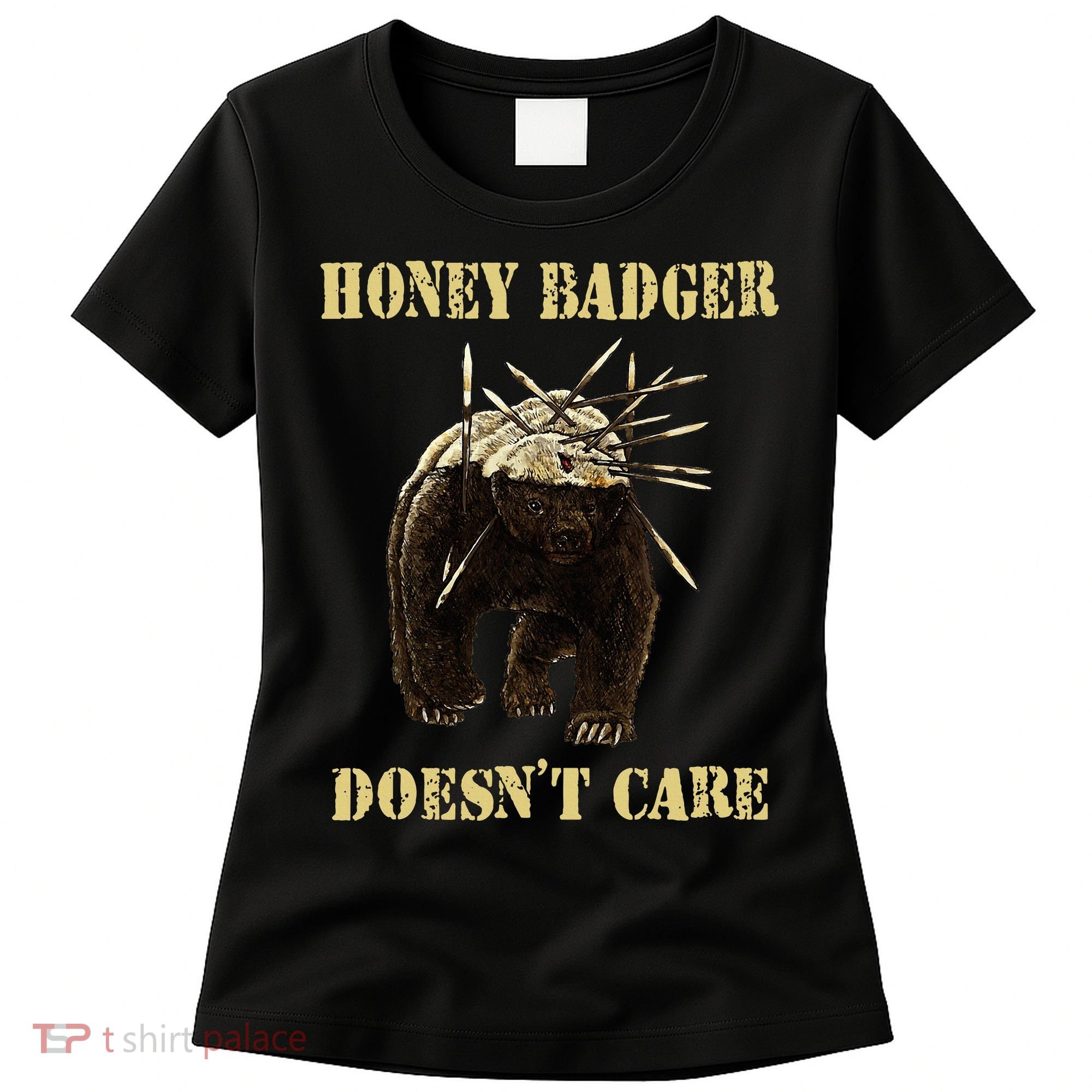 Honey Badger Adorable Animal Honey Badger DoesnT Care Women's T-Shirt