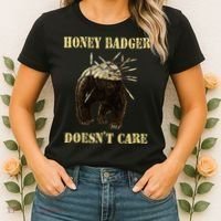 Honey Badger Adorable Animal Honey Badger DoesnT Care Women's T-Shirt thumb 2