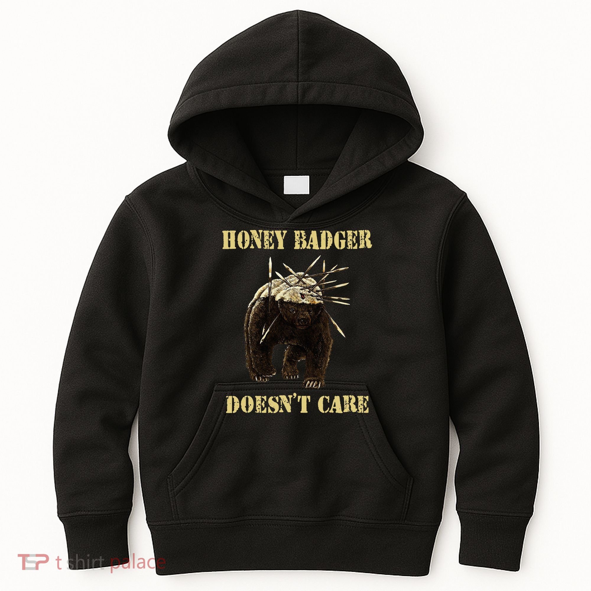 Honey Badger Adorable Animal Honey Badger DoesnT Care Kids Hoodie