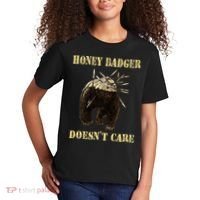 Honey Badger Adorable Animal Honey Badger DoesnT Care Kids T-Shirt thumb 2