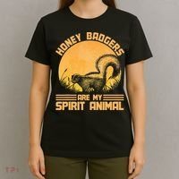 Honey Badgers Are My Spirit Animal Honey Badger T-Shirt thumb 4