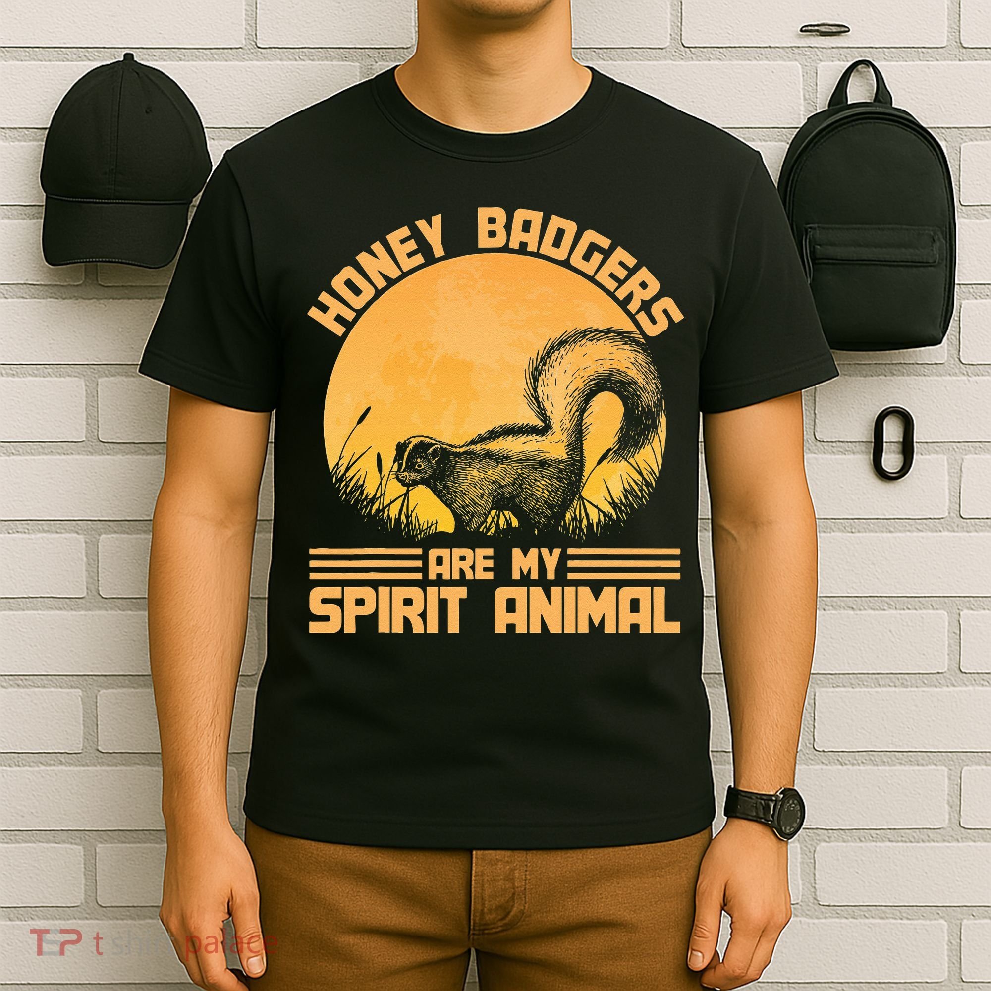 Honey Badgers Are My Spirit Animal Honey Badger T-Shirt