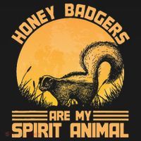 Honey Badgers Are My Spirit Animal Honey Badger Visor thumb 3