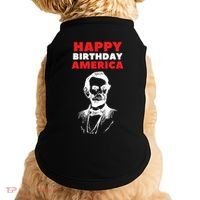 Happy Birthday America Abraham Lincoln Cool Gift Doggie Tank thumb 0