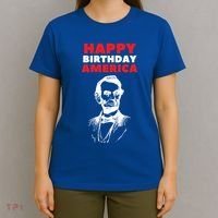 Happy Birthday America Abraham Lincoln Cool Gift T-Shirt thumb 4