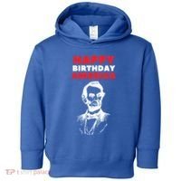Happy Birthday America Abraham Lincoln Cool Gift Toddler Hoodie thumb 0