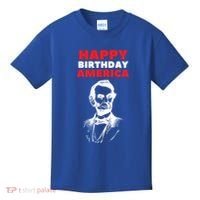 Happy Birthday America Abraham Lincoln Cool Gift Kids T-Shirt thumb 0