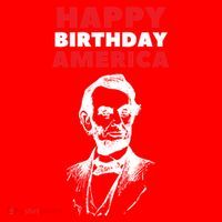 Happy Birthday America Abraham Lincoln Cool Gift Santa Hat thumb 1