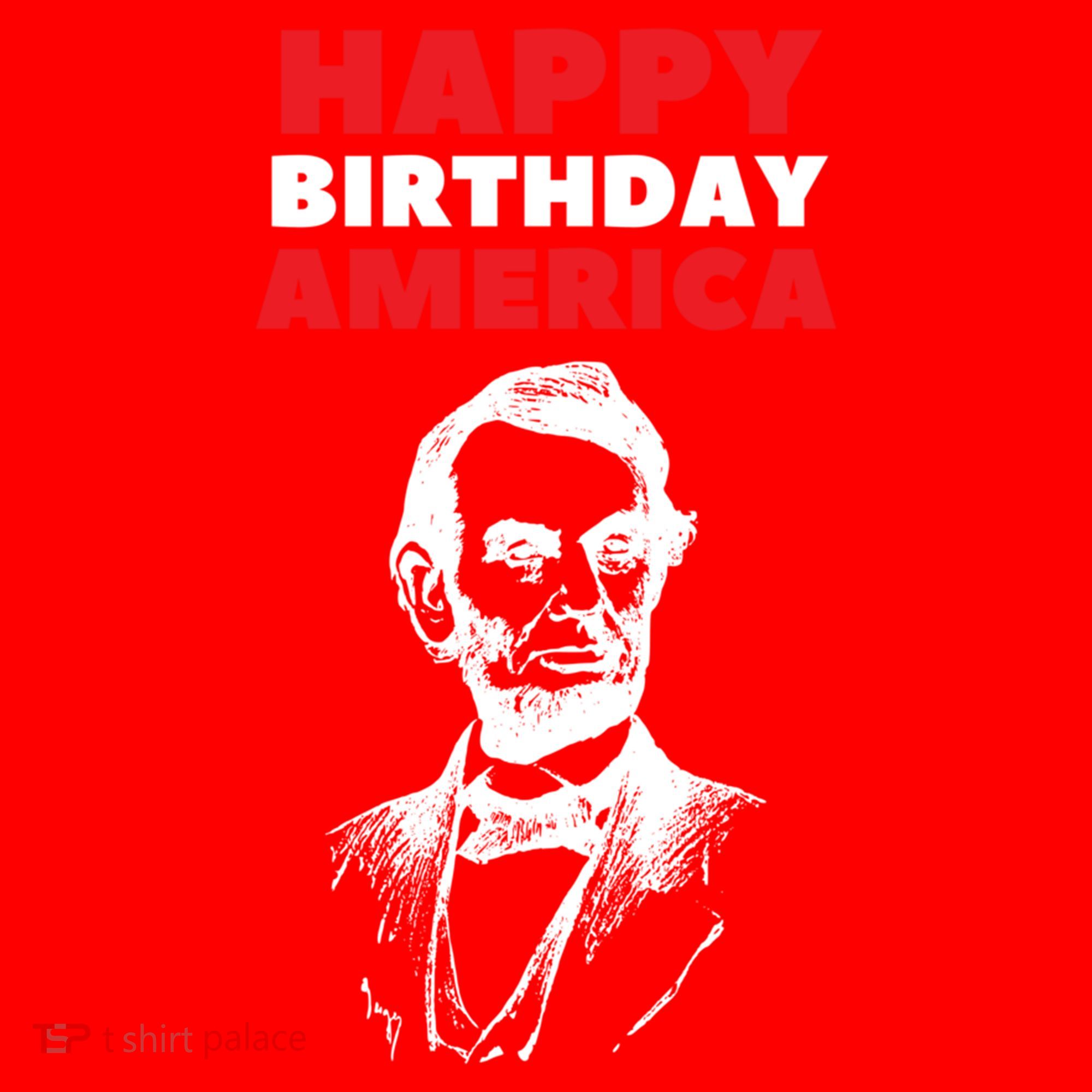 Happy Birthday America Abraham Lincoln Cool Gift Santa Hat