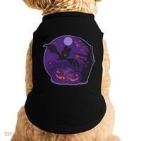 Halloween Bat and Pumpkins Doggie Tank thumb 0