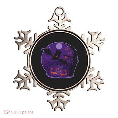 Halloween Bat and Pumpkins Ornament