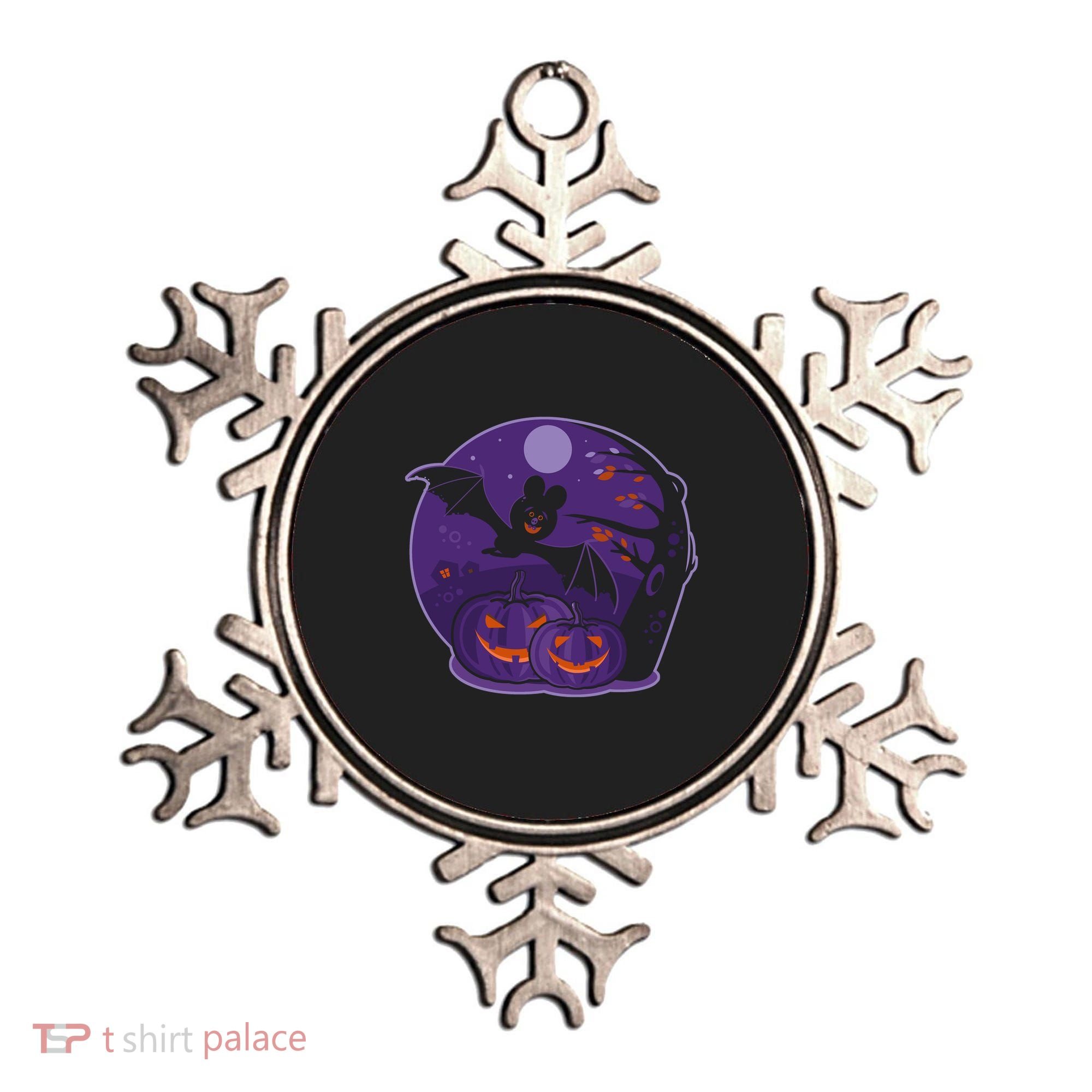 Halloween Bat and Pumpkins Ornament