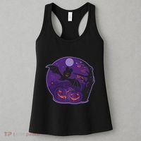 Halloween Bat and Pumpkins Women's Tank Top thumb 3