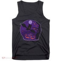 Halloween Bat and Pumpkins Tank Top thumb 0
