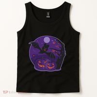 Halloween Bat and Pumpkins Tank Top thumb 2