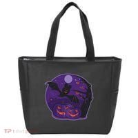 Halloween Bat and Pumpkins Tote Bag thumb 0
