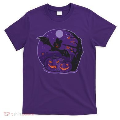 Halloween Bat and Pumpkins T-Shirt