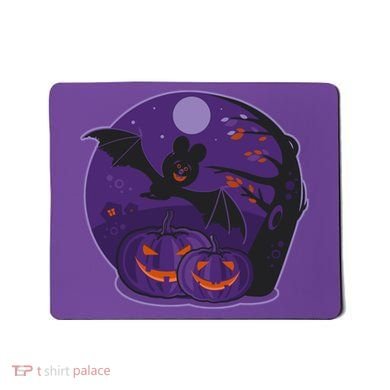 Halloween Bat and Pumpkins Mousepad