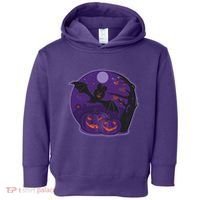 Halloween Bat and Pumpkins Toddler Hoodie thumb 0