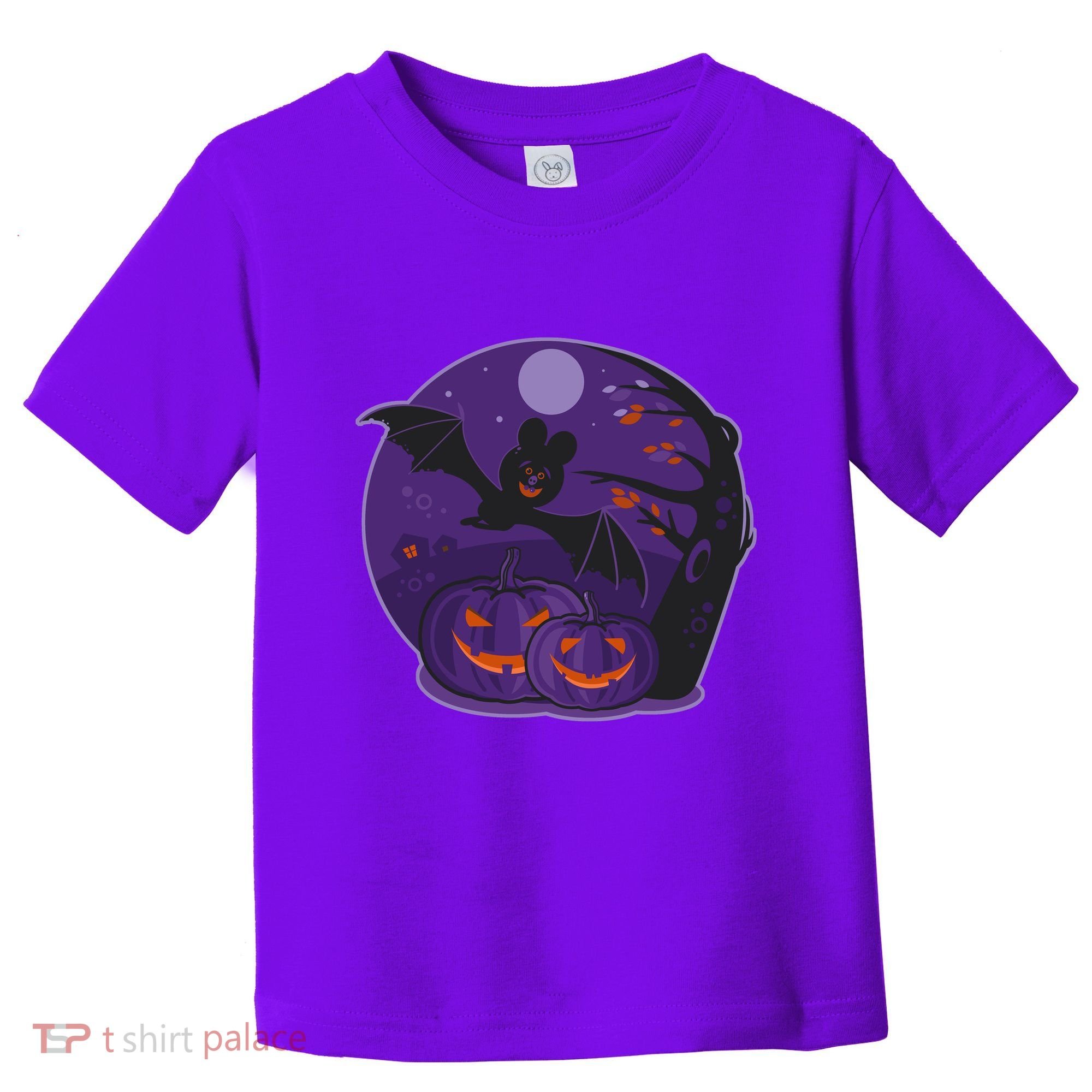 Halloween Bat and Pumpkins Toddler T-Shirt