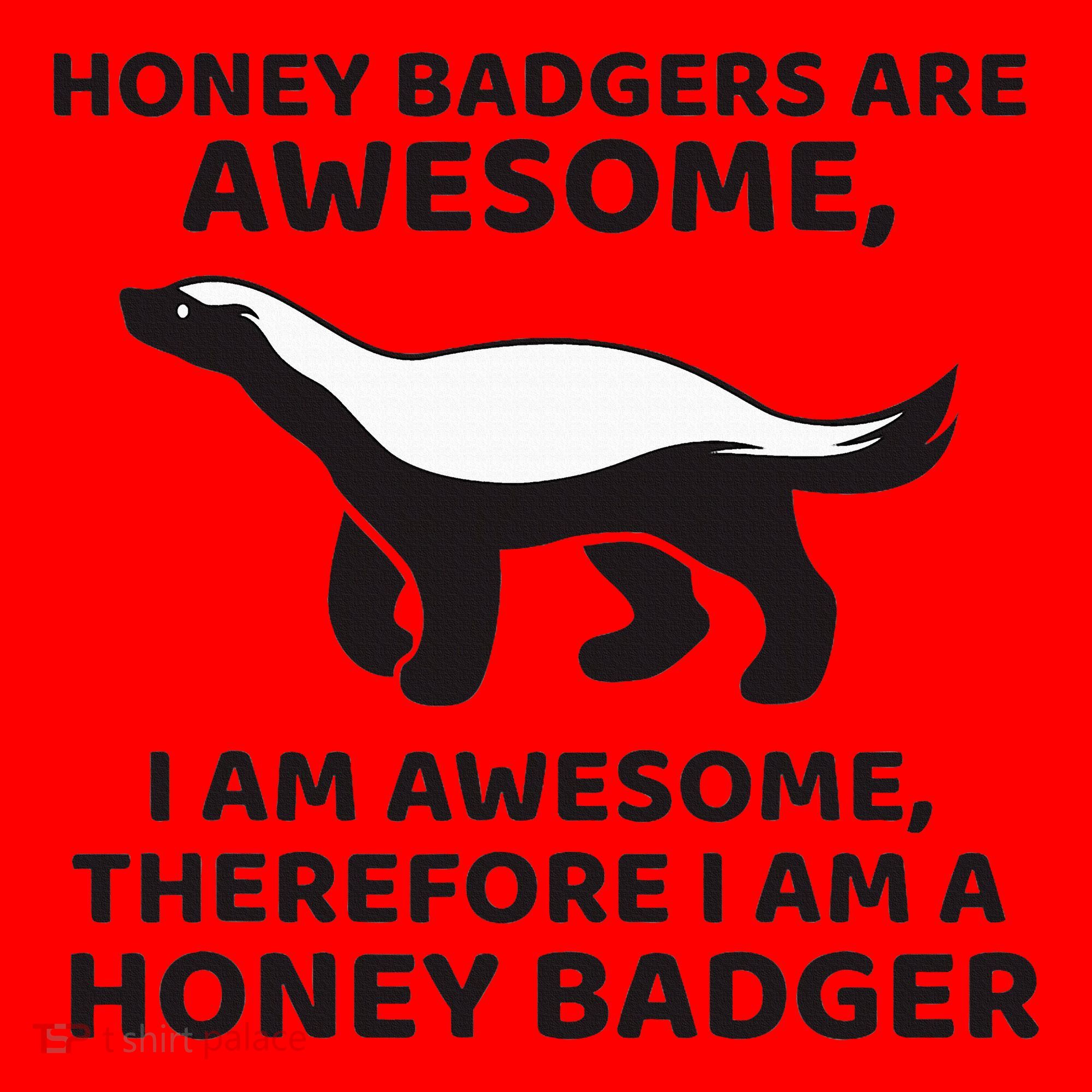 Honey Badgers Are Awesome Therefore I Am A Honey Badger Santa Hat