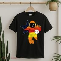 Houston Baseball Astronaut Space City T-Shirt thumb 2