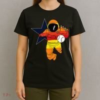 Houston Baseball Astronaut Space City T-Shirt thumb 4