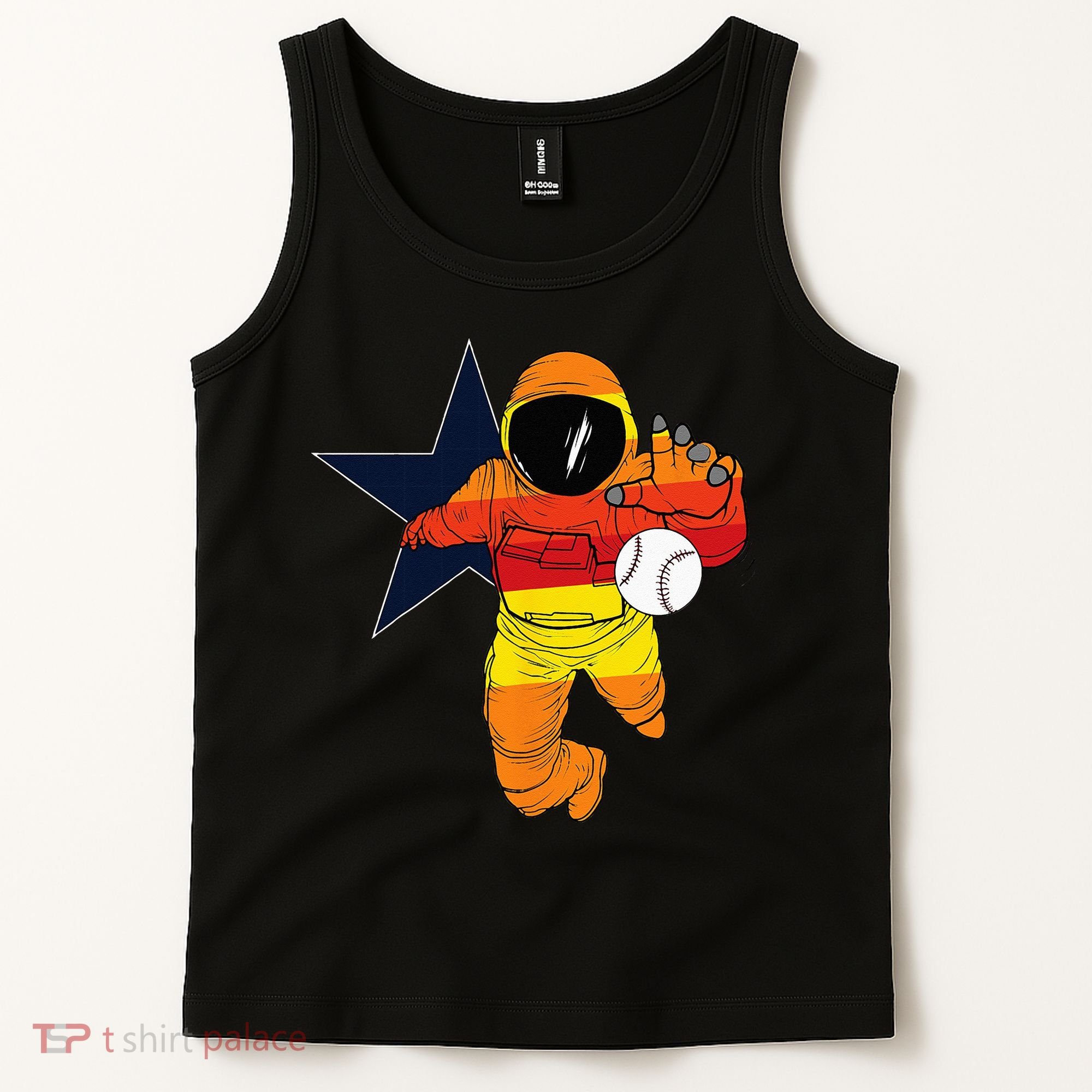 Houston Baseball Astronaut Space City Tank Top
