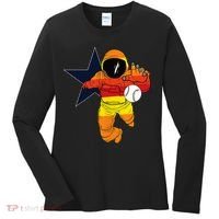 Houston Baseball Astronaut Space City Women's Long Sleeve Shirt thumb 0