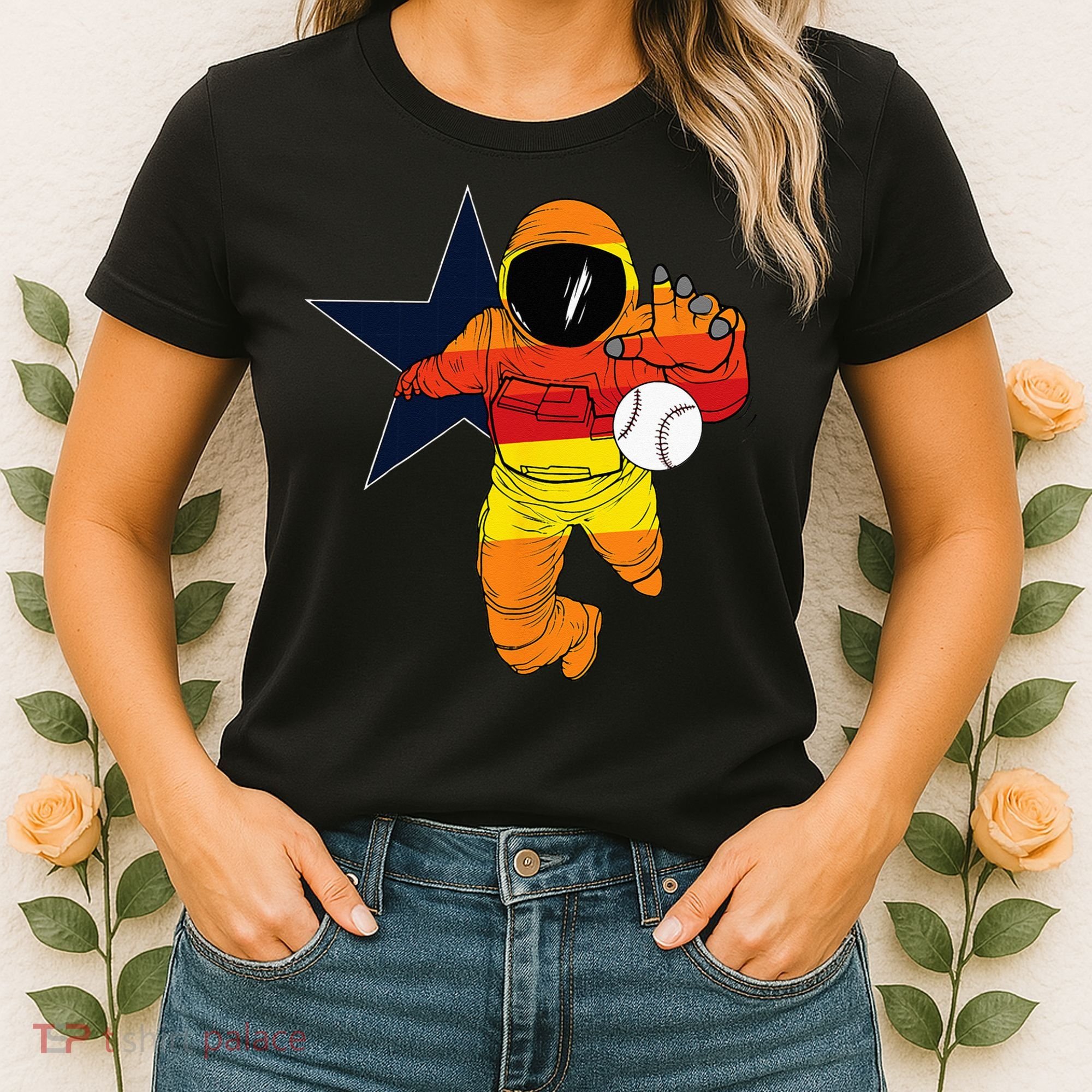 Houston Baseball Astronaut Space City Women's T-Shirt