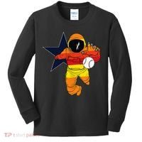 Houston Baseball Astronaut Space City Kids Long Sleeve Shirt thumb 0
