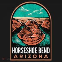 Horseshoe Bend Arizona Vintage T-Shirt thumb 7