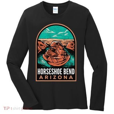 Horseshoe Bend Arizona Vintage Women's Long Sleeve Shirt